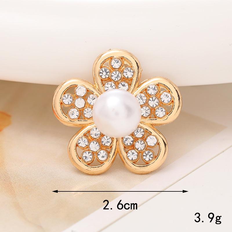 Pearl Flower Five-Petal DIY Phone Case Teardrop Clog Embellishments