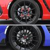 For Subaru STI Forester Impreza Legacy Outback XV BRZ WRX Tribeca ABS 4pcs Car Wheel Stickers 56mm Auto Center Hub Cap Decal Y11