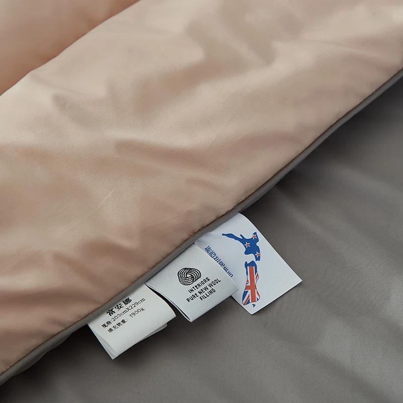 Fuanna New Zealand Wool Thick Quilt