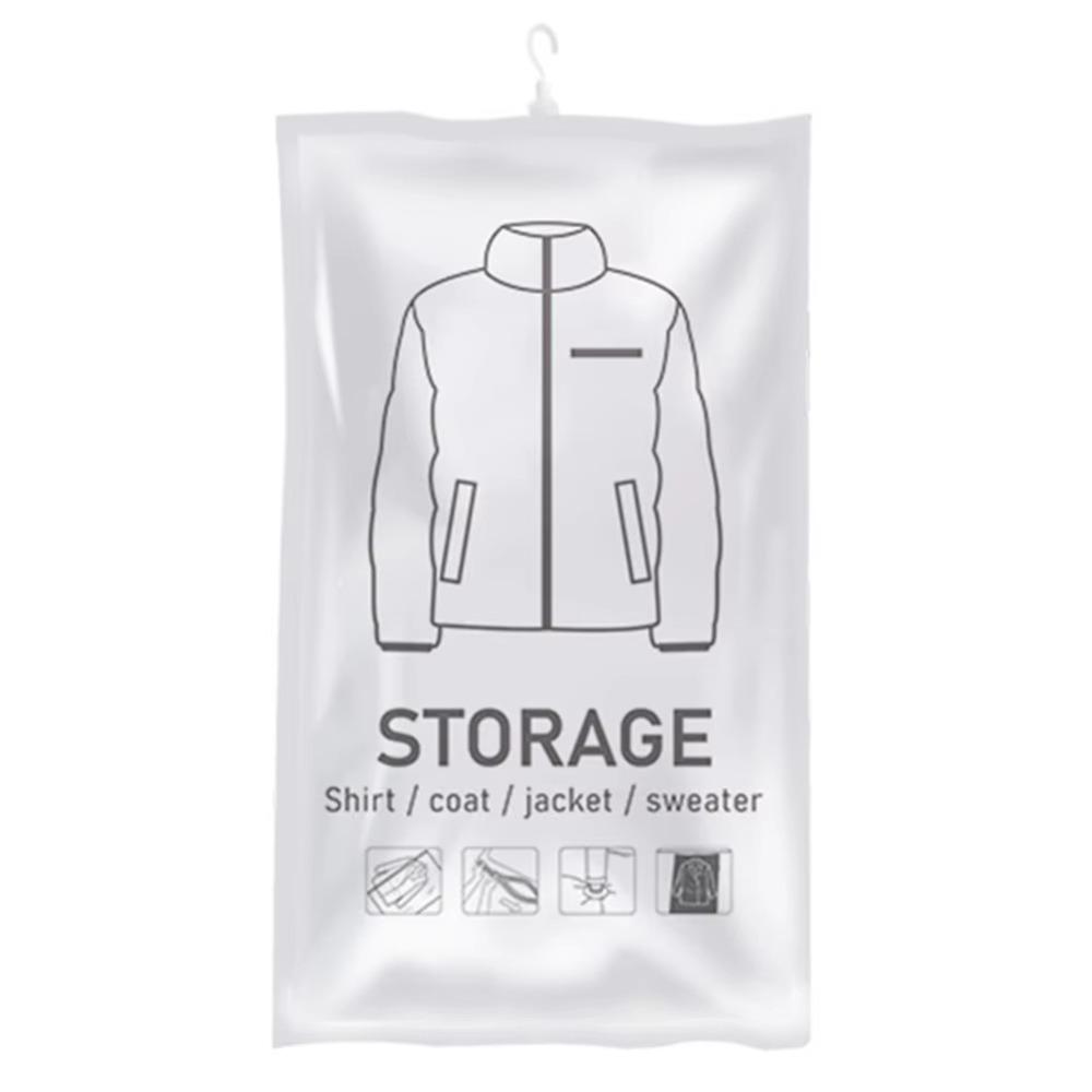 Transparent Hanging Vacuum Storage Bags Clothing Dustproof Cover  Suits/Dress/Jacket