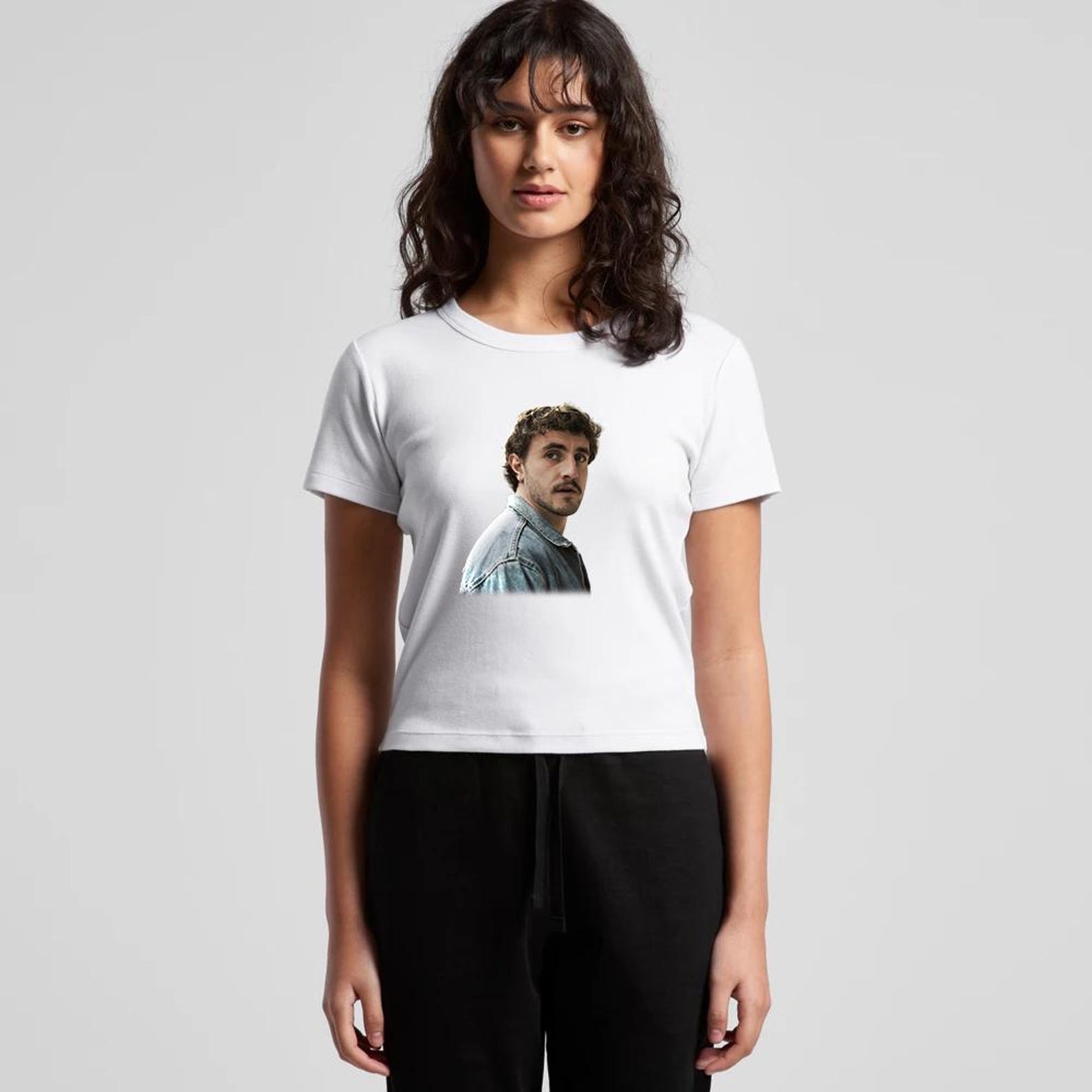 Paul Mescal Organic Rib Baby Tee S