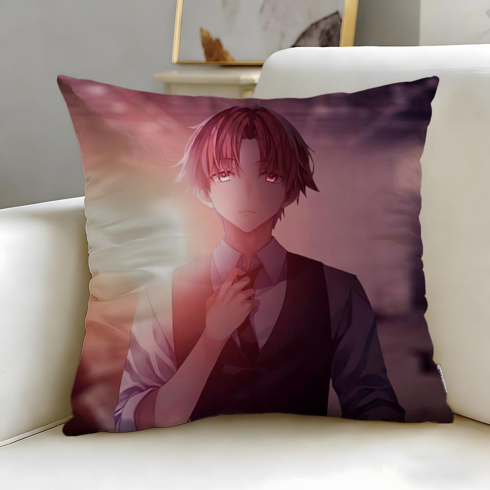 Popular Anime Classroom Of The Elite Cushion Cover Soft & Easy-Wash Pillow Case – Versatile for Couch, Bed, Travel and Office