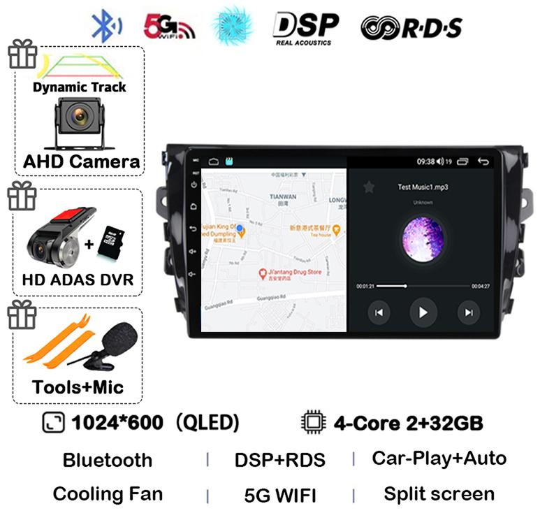Android 14 Carplay Auto 4G WIFI For Zotye T600 2014-2019 Car Radio Multimedia Video Player Navigation Stereo GPS 360 Camera QLED