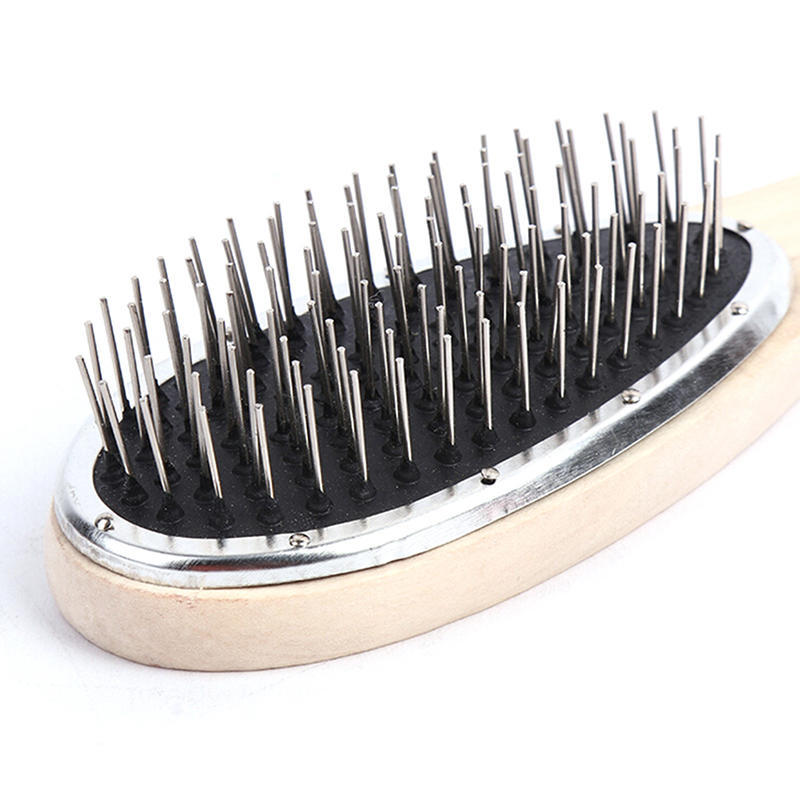 Steel Tooth Plastic Wood Comb Wig Hair Brush Anti-Static For Mannequin Head