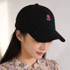 Korean Style Flower Baseball Cap Adjustable Sunshade Casquette Embroidered Peaked Hat  Sports