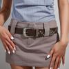 Style Punk Fashionable Wide Belt With Star Decoration Womens Waist Belt