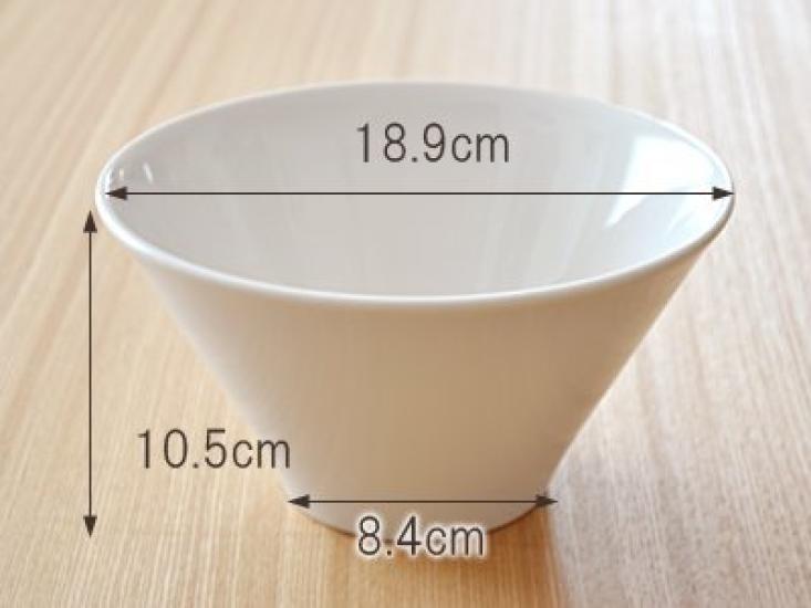 Tableware East White Trapezoid Japanese Rice Noodle Large Salad Bowl Multi-Bowl (Medium) - Dinnerware, Bowl, Bowl, Bowl,