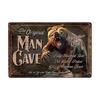 Man Cave Rule Metal Tin Sign Vintage Poster Home Bar Hotel Wall Painting Plaque Party Bar Public Decor 20*30 CM