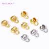 18K Gold Plated Brass Crimp Beads,End Caps For Jewelry,For Jewelry Crimp Beads Cover Findings DIY Bracelet Making Accessories