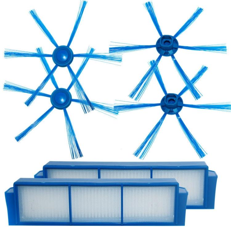 

2 пары боковых щеток + 2 фильтра для Philips FC8007 FC8792 FC8794 FC8796 Аксессуары для робота-пылесоса 2pairs Side Brush+2 Filters
