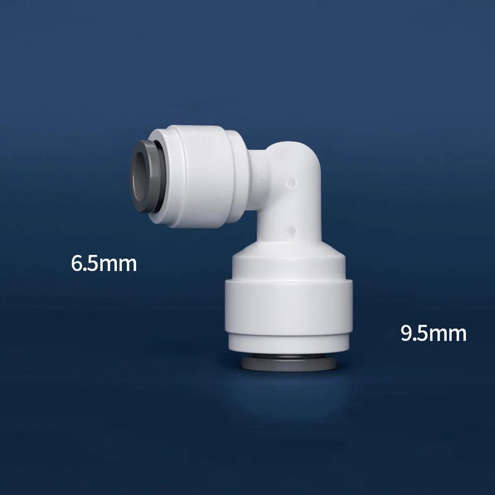 Fit 1/4" 3/8" OD Tube 90 Degree Elbow POM Quick Fitting Connector For Aquarium RO Water Filter Reverse Osmosis System