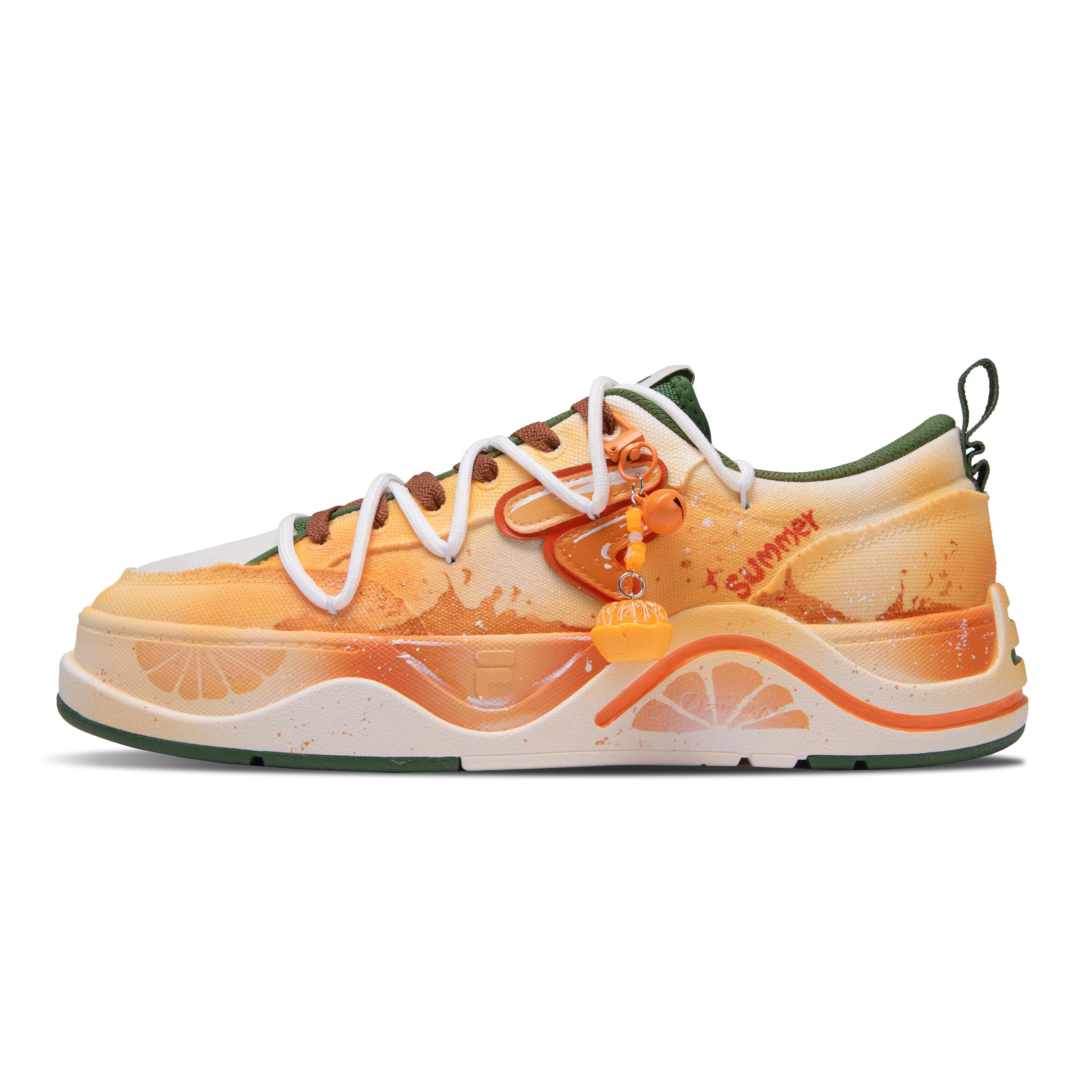 

FILA Fusion Juicy Orange Low top Skateboard Shoes Men s Orange T12M522903FGF(team1333-) 42.5
