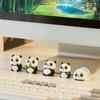 Umělecká kreslená figurka pandy Domácí obývací dekorace Stolní dekorace Narozeninový dárek Doplňky na pracovní stůl Roztomilá pryskyřičná zvířátka řemesla
