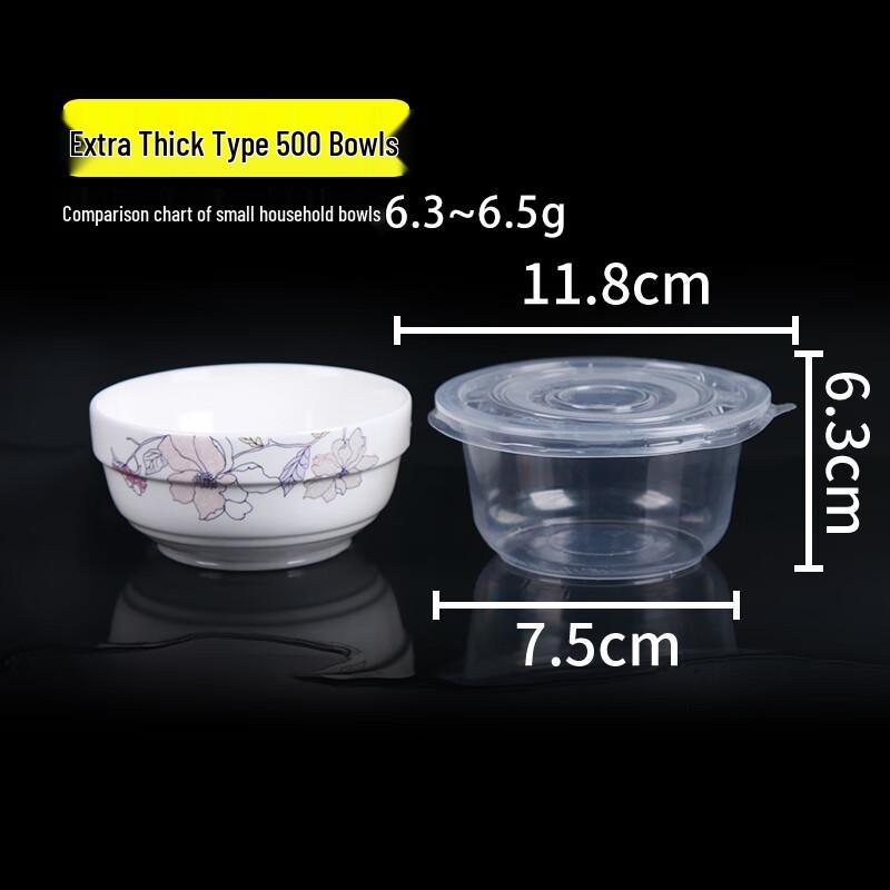 

Disposable Round Plastic Bowls with Lids