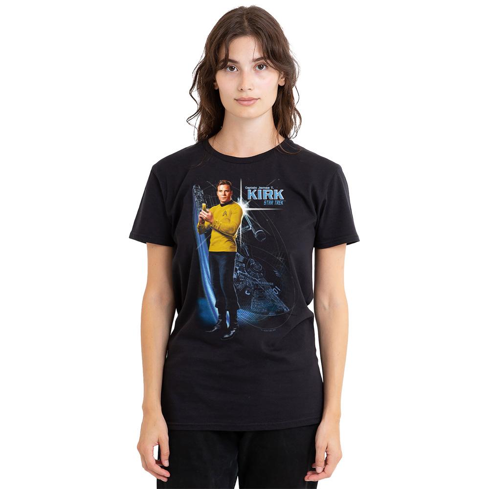 STAR TREK Unisex Adult Galactic Captain Kirk T-Shirt