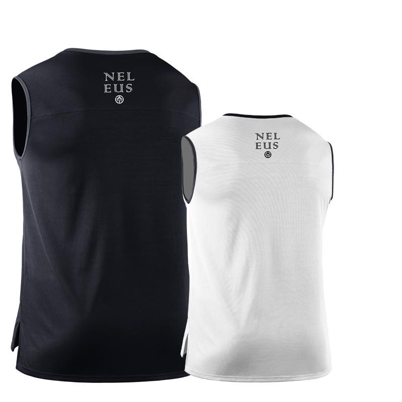 Men's Sports Vest Shirts Bodybuilding Tank Tops Training Gym Tee Sleeveless V-neck Jacket