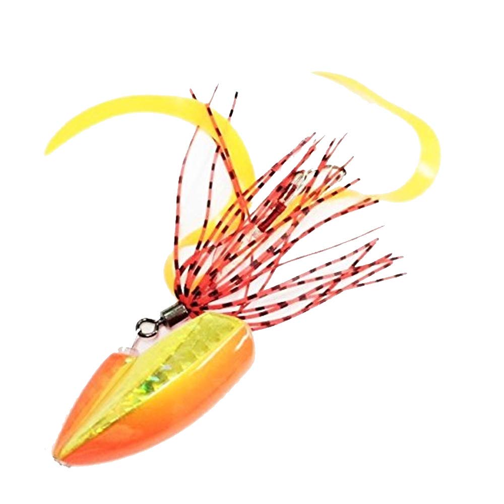 

Major Craft Lure Metal Jig Jig Grabber Thru Tie Rubber Type 30g Orange #207 JRT-30