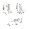 3 Colors Rat Table Lamp Desk Light Decor Lamp Bedside Resin Lamp White Light Decor for Bedroom