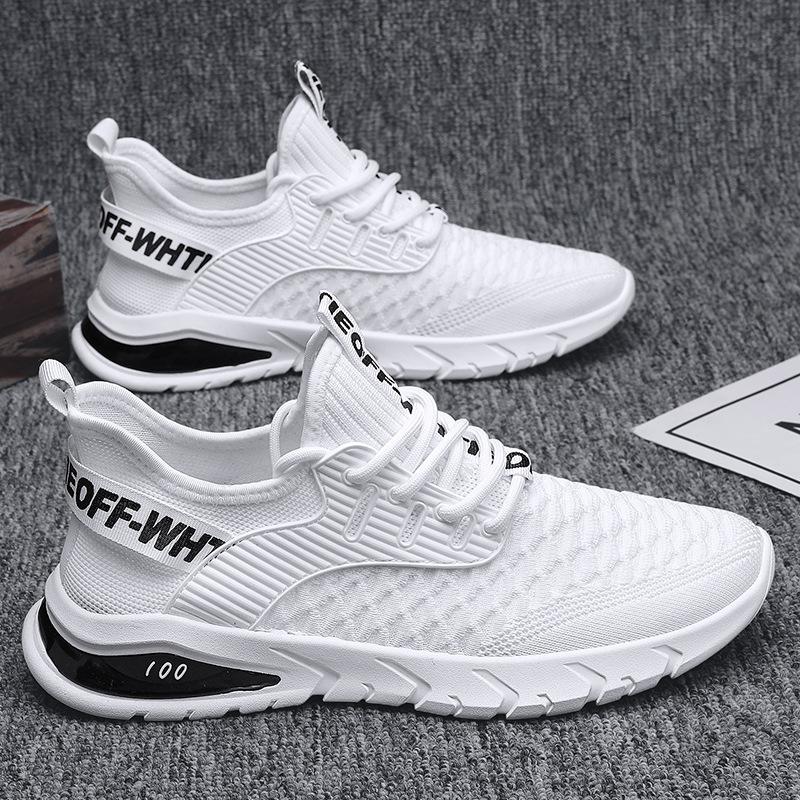 Summer new fly-woven shoes student low-top mesh breathable jogging shoes casual sports shoes