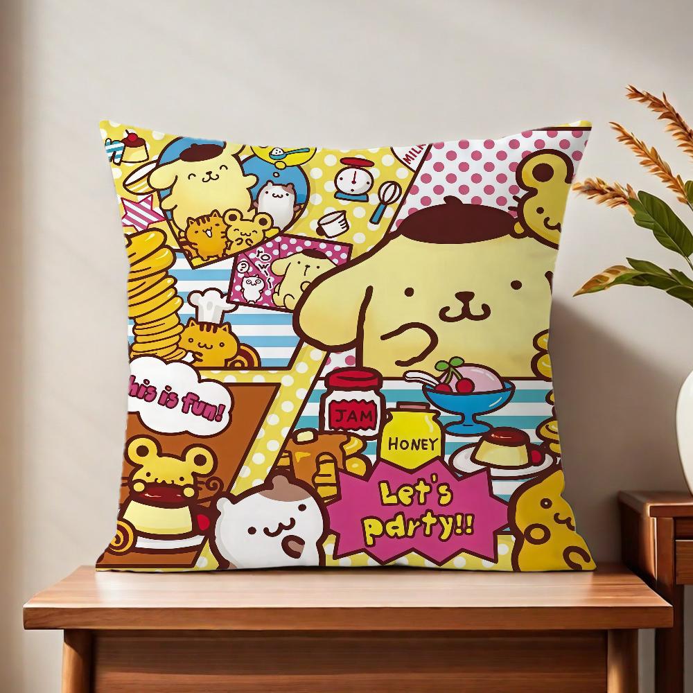 PPom CUTE PPom PPurin cushion cover For Pillow Printing Sofa Decoration Home Car Room Coffee Shop Office Nordic Simplicity