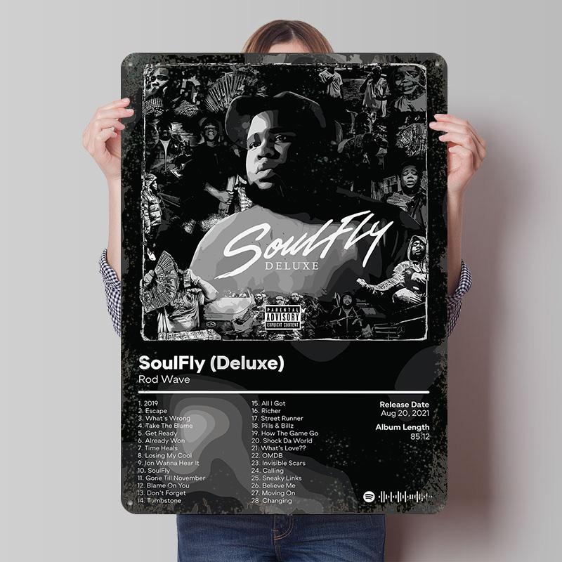 

SoulFly Deluxe Album Cover Tinplate Poster Customized Wall Art Vintage Retro Metal Signs for Gamer Decoration Room Coffee Bar 7.9x11.8In(20x30cm)