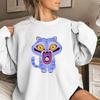 Women's Fashion Casual Long Sleeve Printed Round Neck Sweatshirt Top