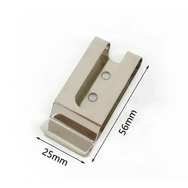 10/20/50Pcs Meetee Metal Belt Clip Buckles Wallet Holster Clips Hook Man Waistband Clasp DIY Bag Repair Hardware Accessories