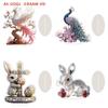 1PC Decor Figure Dragon Decor For Office Housewarming Gift Desktop Decor Ornament 2D Acrylic Desktop Ornament