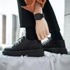 Low-Top Thick Platform Lace Up Leather Shoes for Men Legitimate 2025 Footwear Offer Trend New In Social Man Casual Shoe