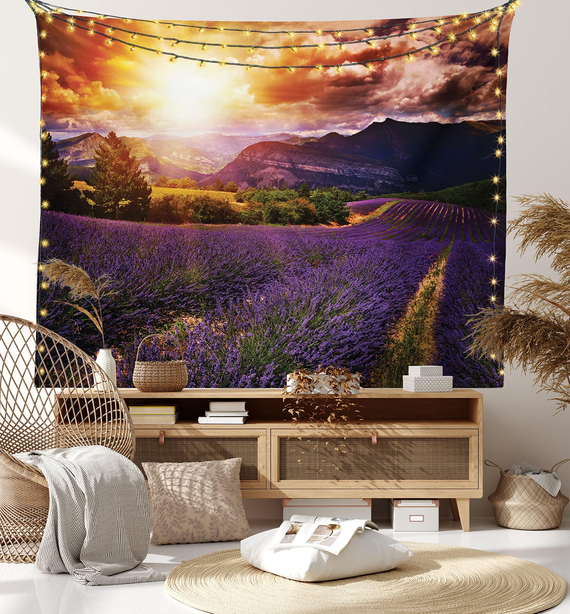 Лавандовый красивый пейзажный узор — фото 5