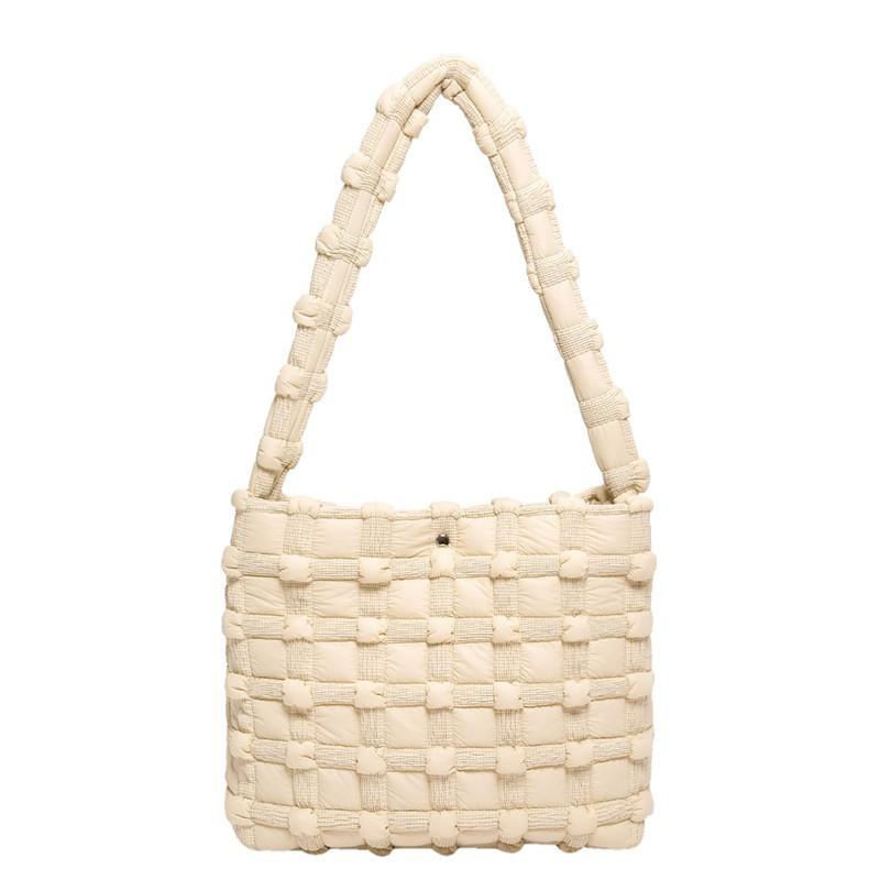 Cream Puff One-shoulder Underarm Bag Korean Style Large-capacity Fashionable Bubble Cloud Commuter Women's Bag.