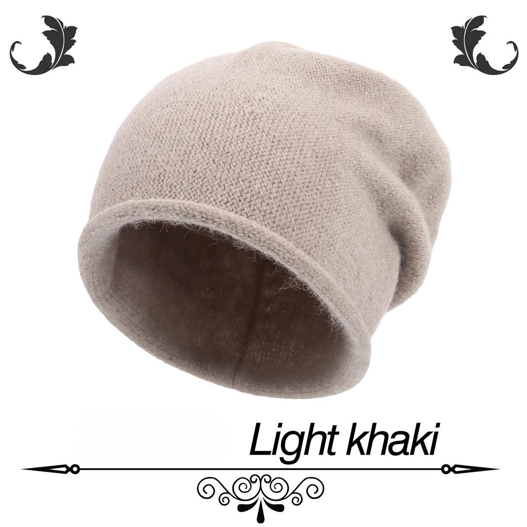 Podzimní zimní čepice pro ženy Teplý velký obvod hlavy Studená čepice Pletené vlněné pulovry