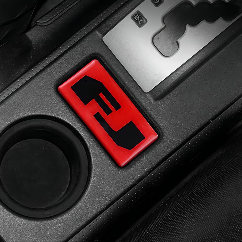 Aosseiye Red Car Interior Crystal Sticker Toyota FJ Cruiser 2007-2023 Center Console Gear Shift