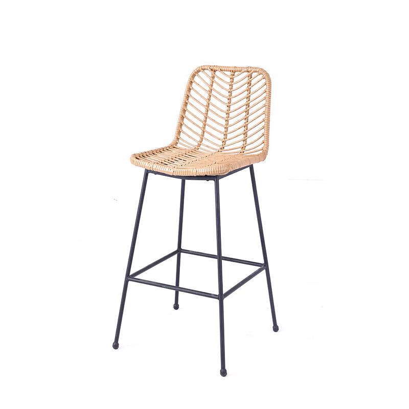 OLOMM Nordic Hand-Woven Rattan 4-Piece Furniture Set