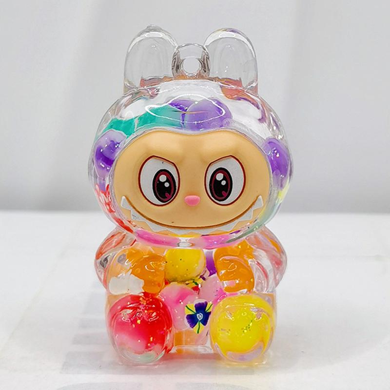 Quicksand Rabbit Cute Flash Color Dopamine Car Home Toy Ornaments