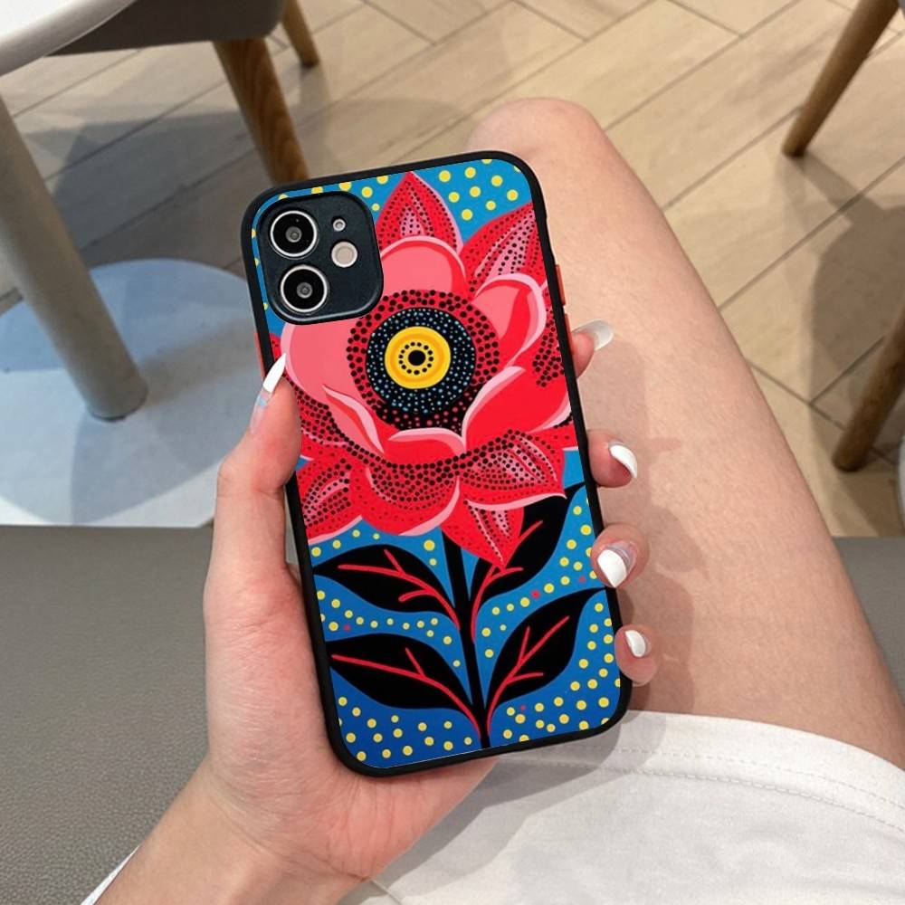 Popular Artist K-KusamaS Pumpkin Art Phone Case For IPhone 14 11 12 13 Mini Pro Max 8 7 Plus X XR XS MAX Translucent