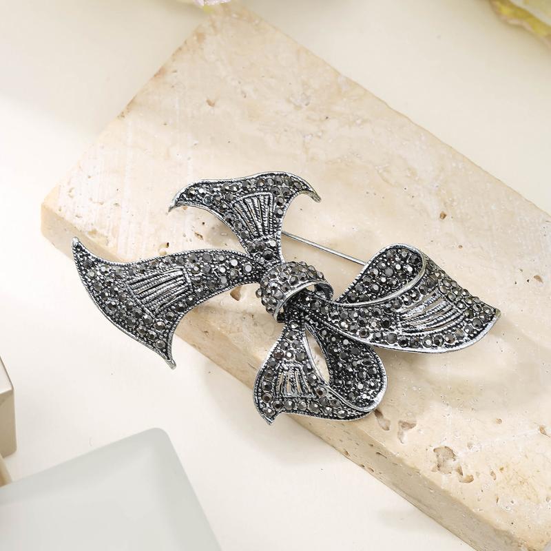 Винтажные Броши-Банты со Стразами для Женской Одежды Пальто Украшения Аксессуары Подарки 1pc