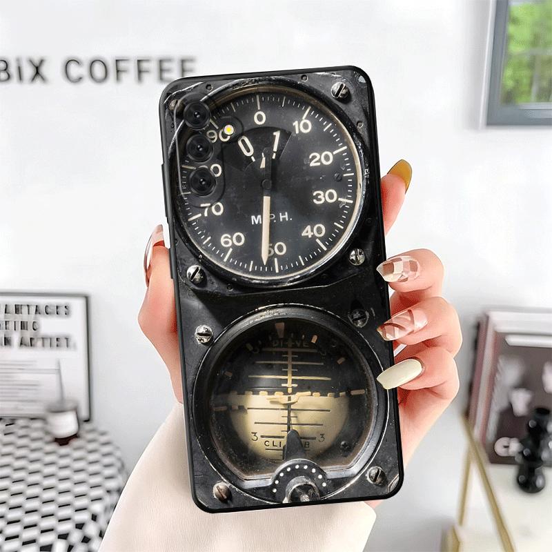 

Aircraft Instrument Cockpit Radar Soft Phone Case for Samsung A17 A37 A57 A16 A26 A36 A56 A15 A25 A35 A55 A14 A24 A34 A54 A13 A2 Samsung A37