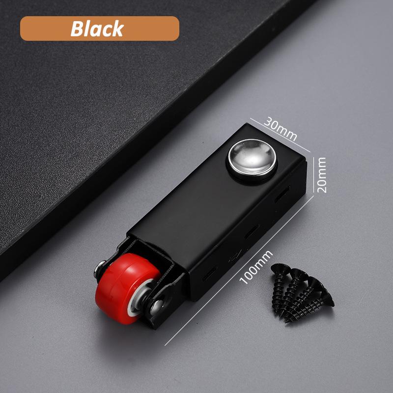 Silent Door Bottom Translation Wheels Anti Sagging Fixed Roller Furniture Anti-wear Load-Bearing Bottom Wheel Door Stop Pulley