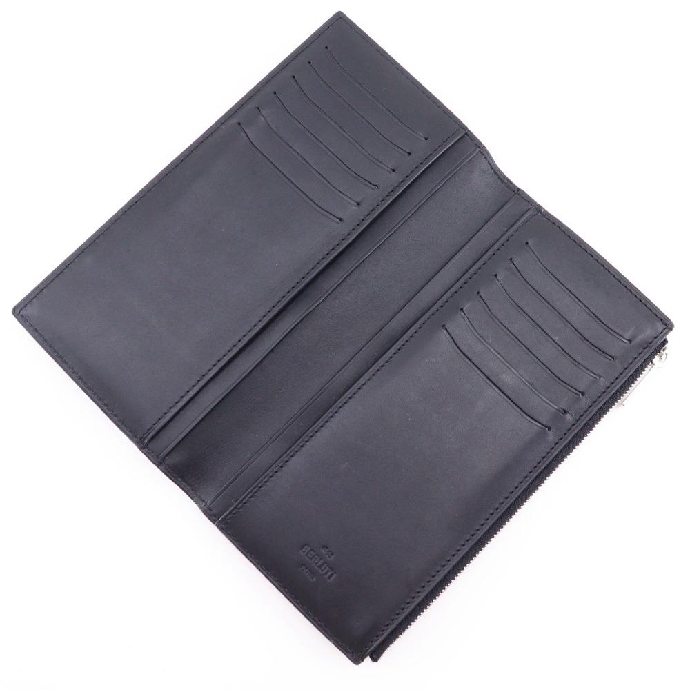 Berluti Neo-Santal Scrit Purse Calligraphy Bifold long wallet Brown Calfskin mens Used