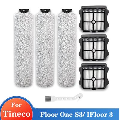 Replacement Roller Brush and Filter Kit Compatible for Tineco Floor One S3 and IFloor 3 Cordless Wet Dry Vacuum