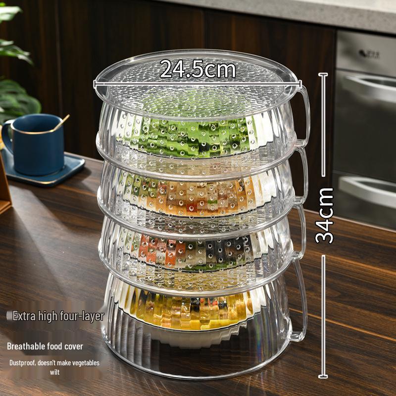Folding Dustproof Food Cover & Storage Rack for Dining Table