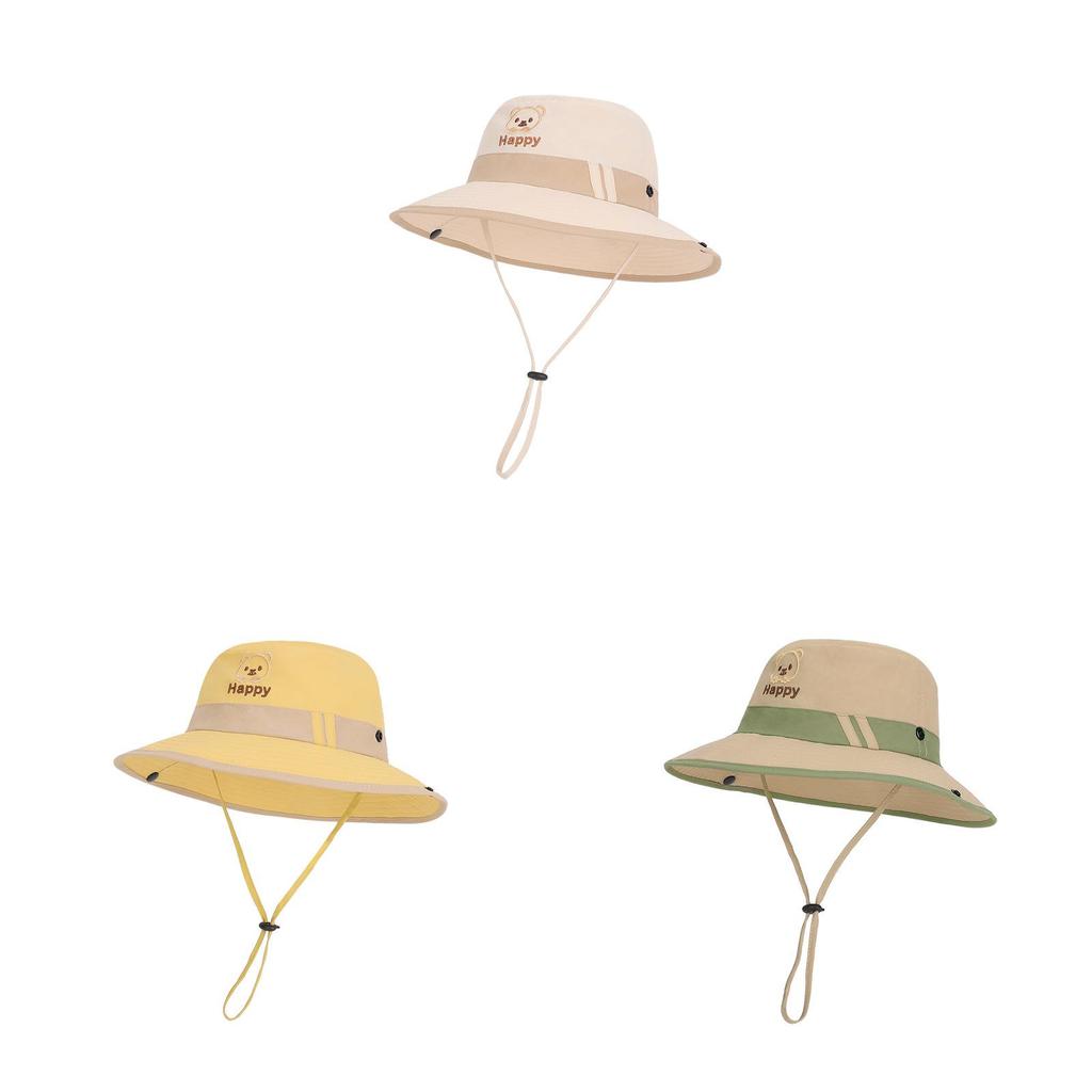 Kids Sun Hat With Large Brim And Breathable Nylon Fabric For Summer Outdoor