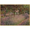Monet Oil Painting Retro Kraft Paper Poster for Restaurant, Bar, Cafe Wall Decor