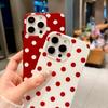 Shockproof Polka Dot Pattern Soft TPU Phone Case For iPhone 17 16 15 14 13 17 Pro Max Plus Slim Cute Protection Cover Funda