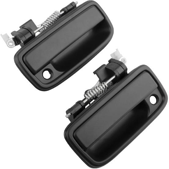 BOXI Exterior Door Handle Front Left & Right Pair with Key Hole - Replacement for 1995-2004 Toyota Tacoma Factory OEM# 79344 79345 69220-35020