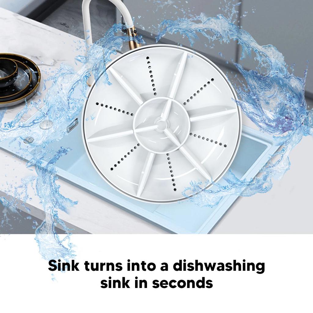 Wireless Portable Dishwasher Mini Fruit Vegetable Cleaning Machine Installation Free Home Use