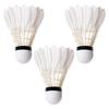 3 Pieces Feather Badminton Shuttlecocks Balls Balance Great Stability Sports Accessories Lightweight Badminton Shuttlecocks