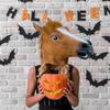 Koňská hlava na Halloween Celá pokrývka hlavy Festivalové pódiové vystoupení