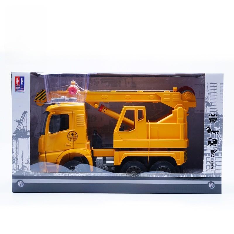 Crane Inertia Excavator Engineering Truck Toys With Plastic Material For Kids